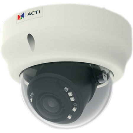ACTi B64 1.3MP Indoor Day & Night Dome Camera with f3-9mm / F1.2-2.1 Lens, 3x Optical Zoom