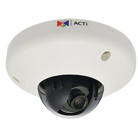 ACTi D92 Indoor Mini Dome Camera with Fixed Lens, 3MP, 1920x1080, 30fps, H.264 HP, MJPEG, PoE
