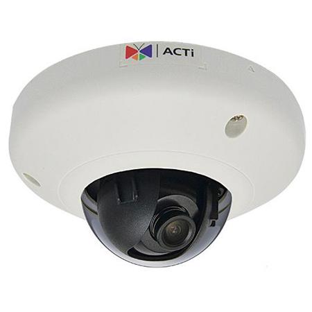 ACTi E913 Indoor Mini Dome Camera with Superior WDR & Fixed Lens, 3MP, 1920x1080, 30fps, H.264, MJPEG, PoE