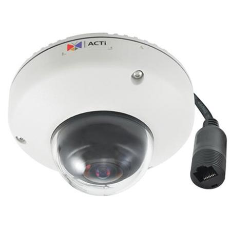 ACTi E919M 3MP Outdoor Mini Fisheye Dome Camera with M12 Connector & Fixed Lens