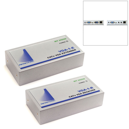 Apantac Single Port Long Distance VGA-1-E Extender and VGA-1-R Receiver