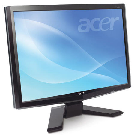 Acer X193WB 19'' Widescreen LCD Monitor, Black