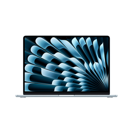 Apple MacBook Air 15.3", M4 Chip with 10-Core CPU and 10-Core GPU, Early 2025, Sky Blue 16GB 2TB 70W Adapter