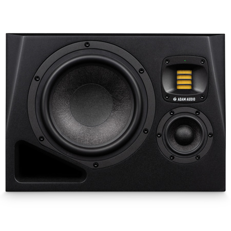 Adam Audio A8H Horizontal 8" 340W Powered Active 3-Way Studio Monitor, Left Side
