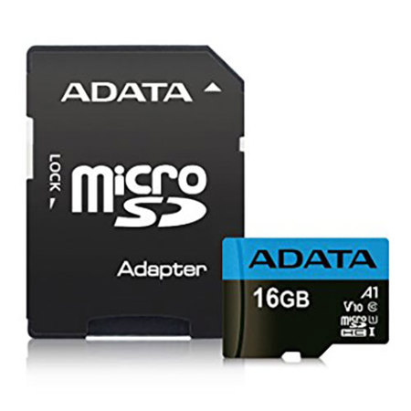 AData Premier 16GB microSDHC UHS-I Class 10 Memory Card with SD Adapter