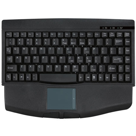 Adesso PS/2 Mini-Touch Keyboard with Touchpad, Black
