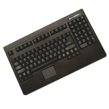 Adesso Easy-Touch Keyboard with Touchpad, PS/2, Black