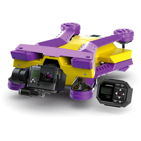 AirDog Action Sports Drone with AirLeash Wearable Controller and Gyro Stabilized Gimbal Optimized for GoPro Cameras