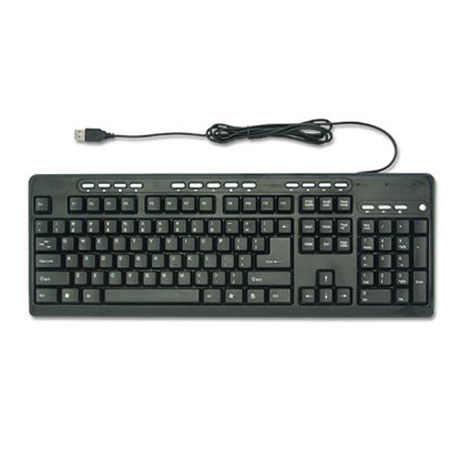 Adesso AKB-131UB Desktop Multimedia USB Keyboard, Black