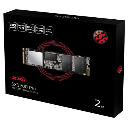 XPG SX8200 Pro 2TB PCIe Gen3x4 M.2 2280 SSD, 3500MB/s Read, 3000MB/s Write