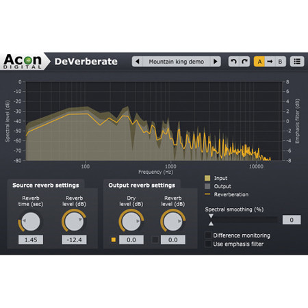 Acon Digital DeVerberate Reverb Reduction Software Plug-In, Electronic Download
