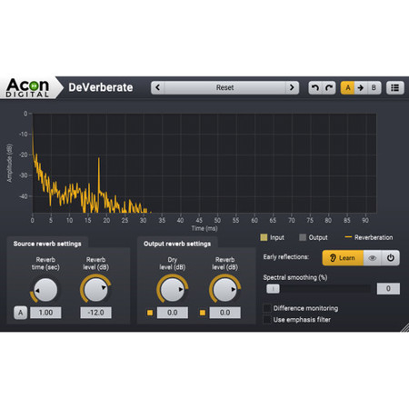Acon Digital DeVerberate 2 Reverb Reduction Plug-in, Electronic Download