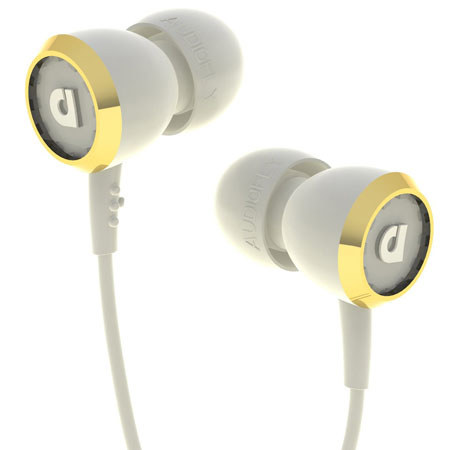 Audiofly AF33 In-Ear Headphones with Built-in Microphone, Corset White