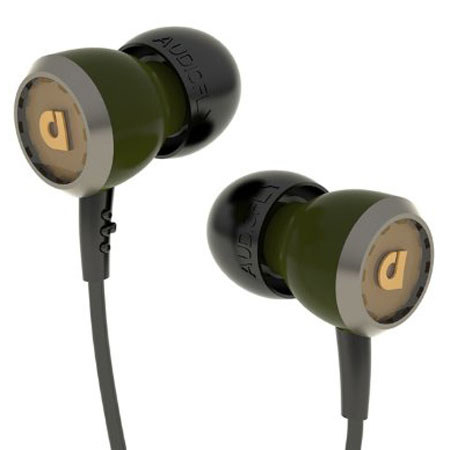 Audiofly AF33 In-Ear Headphones with Built-in Microphone, IshGreen