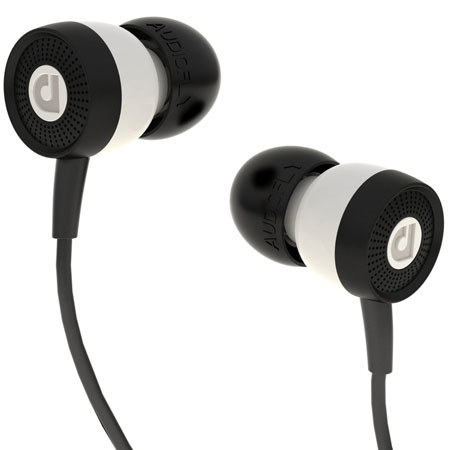 Audiofly AF45 In-Ear Headphone with Built-in Microphone, White Knight