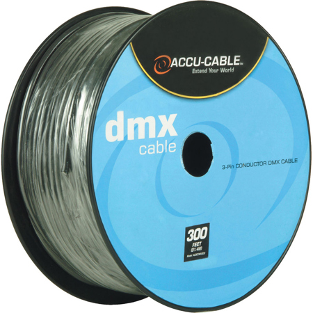 American DJ Accu-Cable 300' Bulk Spool 3-Conductor DMX Cable