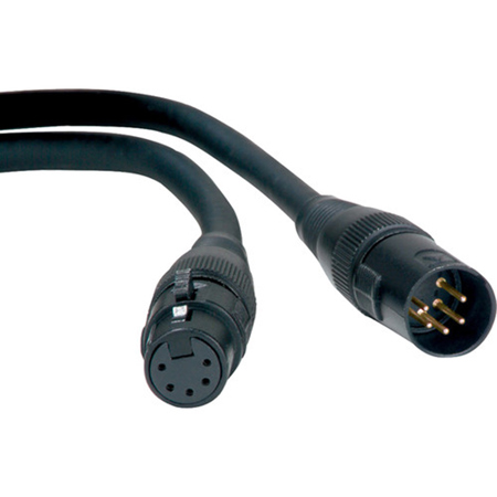 American DJ Accu-Cable Pro 100' 5-Pin XLR Male to Female Heavy-Duty DMX Cable
