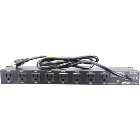 American DJ E107 USB 8-Channel Rack Mount Power Center E107 USB