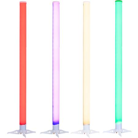 American DJ 32 SMD 3-In-1 Battery Powered RGB LED Plastic Tubes, 4-Pack