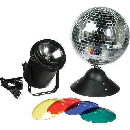 American DJ MB-8 Combo 8" Instant Mirror Ball Package with PL-1000 Pinspot Light