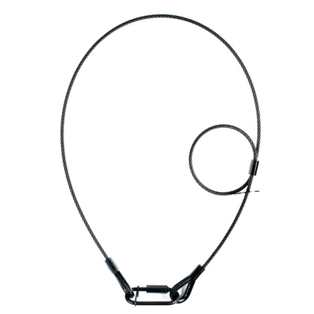 American DJ Accu-Cable SC4B 31.5" Safety Cable, Black
