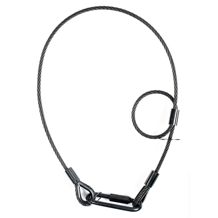 American DJ Accu-Cable SC6B 31.5" Safety Cable, 155 lbs Load Capacity, Black
