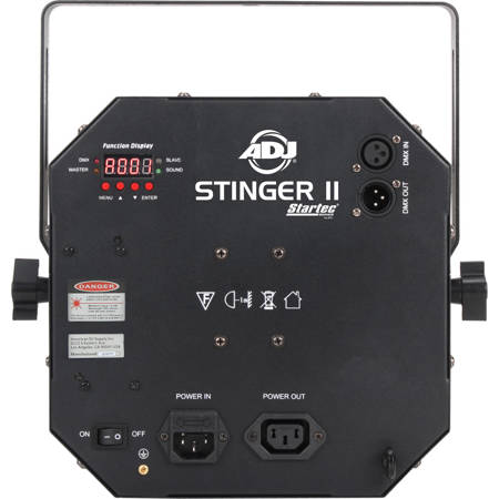 American DJ StarTec Stinger II 5W 3-FX-In-1 RGBAWP HEX + 3W UV LED Laser Light