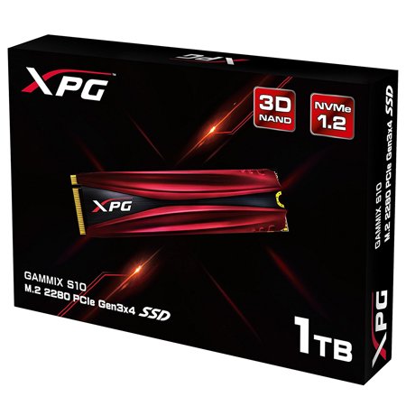AData XPG GAMMIX S10 PCIe Gen3x4 M.2 2280 1TB Internal Solid State Drive
