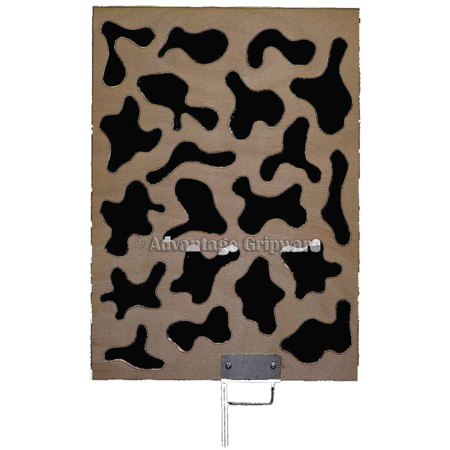 Advantage Gripware 24x36" Natural Wood Cucoloris, Stainless Steel Bracket & Pin