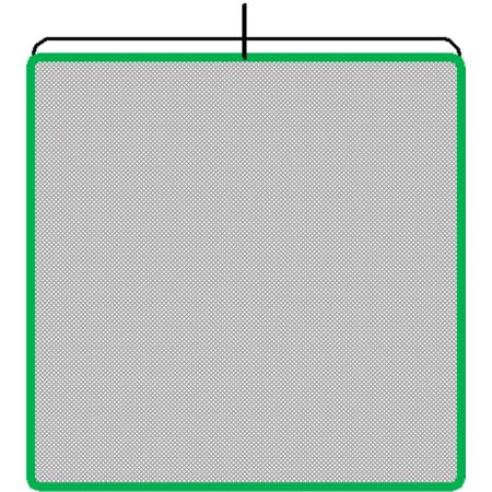 Advantage Gripware 48x48" Single Net - Black / Stainless Steel Frame