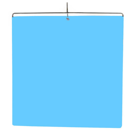 Advantage Gripware 48x48" Day Blue Muslin Floppy with Stainless Steel Frame