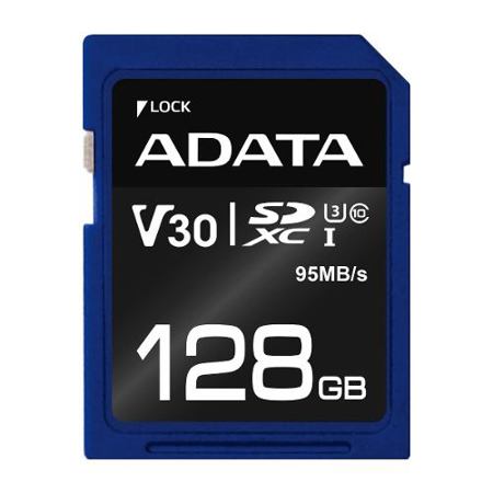 AData Premier Pro 128GB SDXC UHS-I Class 10 (U3) Memory Card