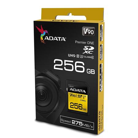 AData Premier ONE 256GB SDXC UHS-II Class 10 (U3) Memory Card