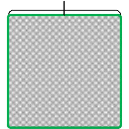 Advantage Gripware 12x18" Single Net with Black Fabric Open End Scrim