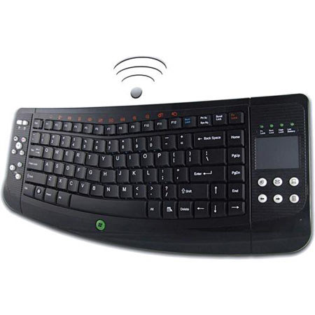 Adesso 2.4 GHz RF Wireless SlimTouch Ergonomic Mini Touchpad Keyboard