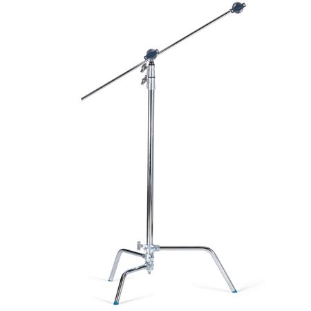 Avenger 10.76' C-Stand 33 Kit with Sliding Leg, 40" Extension Arm / 2.5" Grip Head 3 Sections, 2 Risers, Chrome