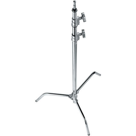 Avenger 40" Lightstand, 10' Double Riser C-Stand w/One Sliding Leg,Chrome Steel