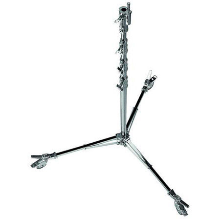 Avenger High 13.75' Roller Stand 42 with Low Base, 4 Sections, 3 Risers, Chrome Steel