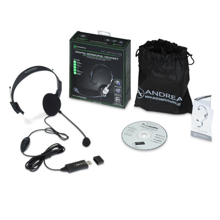 Andrea Electronics NC-181VM USB Monaural PC Headset