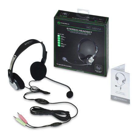 Andrea Electronics NC-185VM Stereo PC Headset