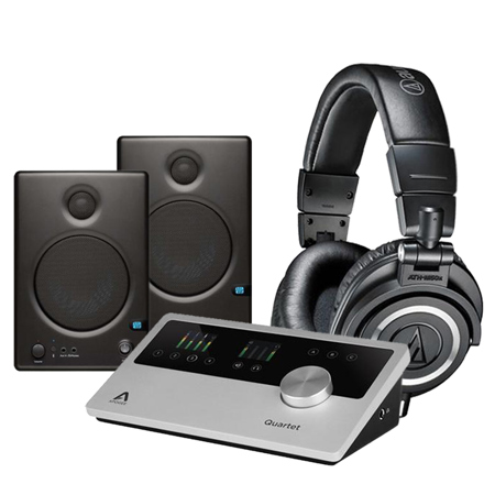 Apogee Quartet Multi-Channel Audio Interface for iPad & Mac With Acc Bundle