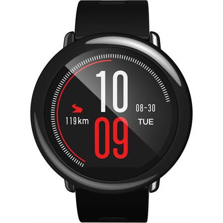 AmazFit Pace 34mm GPS Smartwatch with Black Case and Black Silicone Band