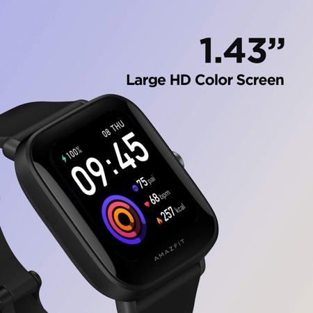 AmazFit Bip U Pro Smartwatch, Black