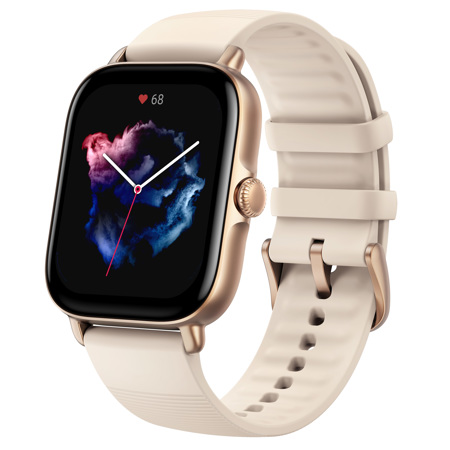 AmazFit GTS 3 Smartwatch, Ivory White