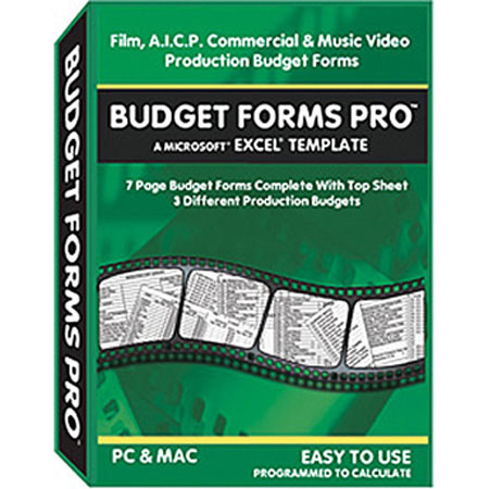Alan Gordon Enterprises Budget Forms Pro