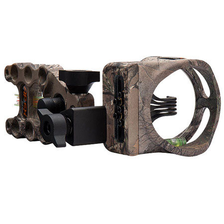 Apex Gear Accu-Strike Pro 5 Light 5-Pin Bow Sight, Realtree AP HD Camo