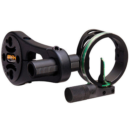 Apex Gear ATOMIC Single-Yardage Bow Sight, 0.19 Diameter Pin, Black