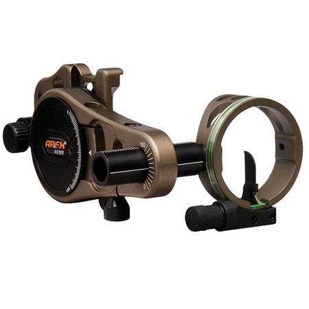 Apex Gear Atomic Rover 1 Pin Light Archery Sight, 0.019 Dia, Green