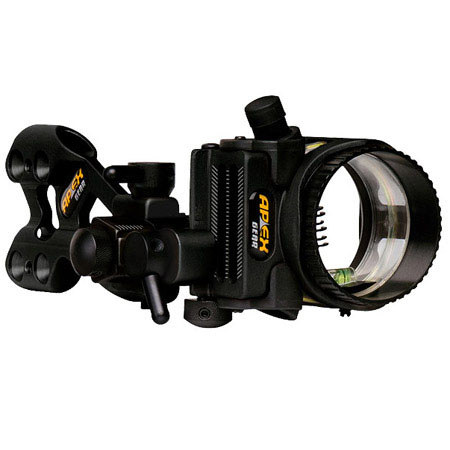 Apex Gear Axim 6-Pin Sight with Light, 0.019" Diameter, Black
