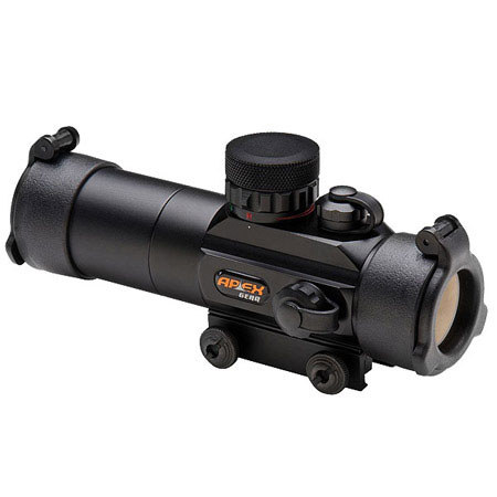 Apex Gear 1x30 Crossbow Scope with 3 Dot Red or Green Reticle, Matte Black
